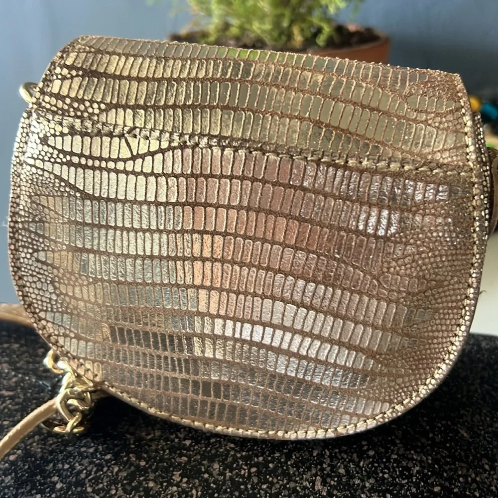 MICHAEL KORS Mini CRISS BODY BAG!! Gold tone - Picture 5 of 13